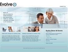Tablet Screenshot of evolveconsultinginc.com